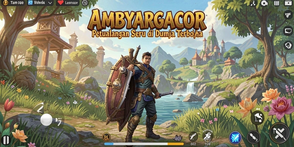 Tampilan gameplay seru dari AMBYARGACOR di dunia terbuka.
