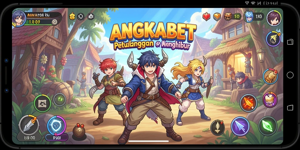 Tampilan gameplay seru dan penuh warna di dunia Anime.