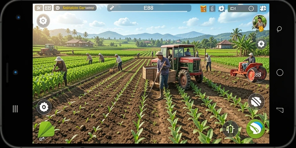 Tampilan gameplay seru dan menarik dari E88.