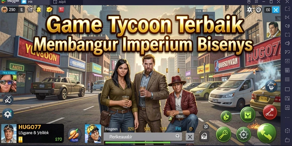 Gameplay HUGO77 yang menarik dengan berbagai tantangan bisnis.