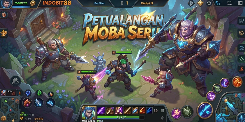 Tampilan gameplay seru di INDOBIT88 dengan aksi penuh strategi.