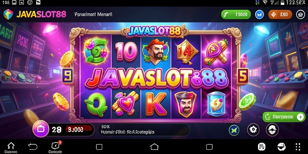 Tampilan gameplay menarik dari <strong>JAVASLOT88</strong> dengan slot yang penuh warna.