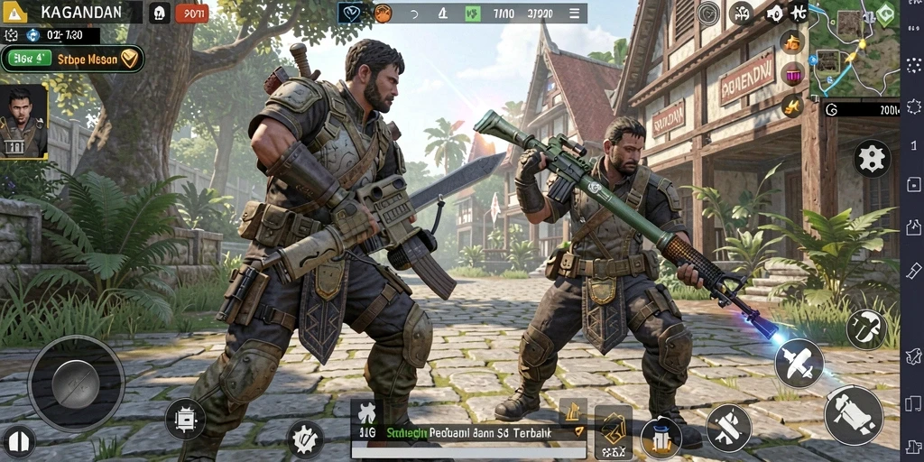 Tampilan menarik dari gameplay KAGANDAN yang penuh strategi.