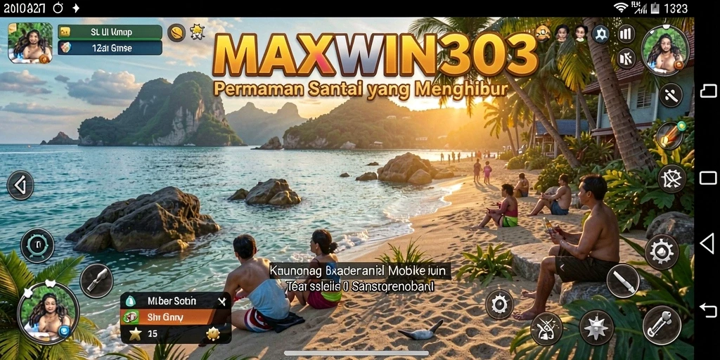 Screenshot gameplay MAXWIN303 dengan tampilan warna-warni yang menarik.